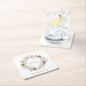 Minimalistische kerstkrans kartonnen onderzetters (Insitu)