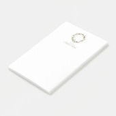 Minimalistische Kerstkrans Post-it® Notes (Schuin)