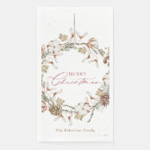 Minimalistische kerstkrans servet (Voorkant)