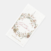 Minimalistische kerstkrans servet (Hoek)