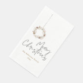 Minimalistische kerstkrans servet (Hoek)