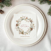 Minimalistische kerstkrans servet