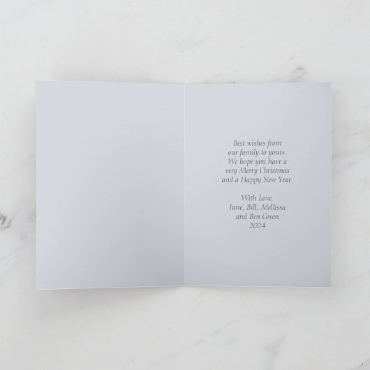 Minimalistische kerstman Kaart (Binnen)