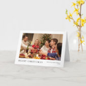 Minimalistische Kerstmis Eenvoudige Moderne Famili Kaart (Gele Bloem)