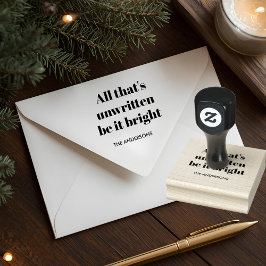 Minimalistische Kerstmis op Maat Rubberstempel