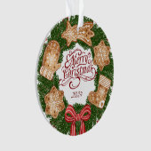 Minimalistische Kerstmis Ornament (voorkant)