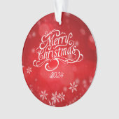 Minimalistische Kerstmis Ornament (voorkant)