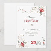 Minimalistische Kerstmis Sale , Prettig feest  Kaart (Voorkant / Achterkant)