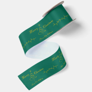 Minimalistische Kerstmis Satijnen Lint