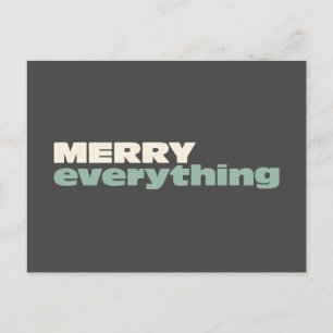 Minimalistische Kerstmis Viering Alles Briefkaart