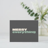 Minimalistische Kerstmis Viering Alles Briefkaart (Staand voorkant)