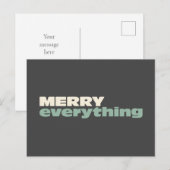 Minimalistische Kerstmis Viering Alles Briefkaart (Voorkant / Achterkant)