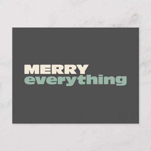 Minimalistische Kerstmis Viering Alles Briefkaart (Voorkant)