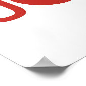 Minimalistische Kerstposter met Vreugde Poster (Hoek)