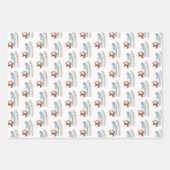 Minimalistische kerststal patroon Kerstmis Inpakpapier Vel (Voorkant)