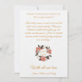 Minimalistische kerststal Vreedzame Kaart (Achterkant)