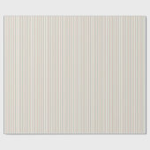 Minimalistische kerststrepen cadeaupapier (Vlak)