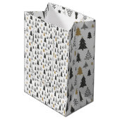 Minimalistische kerstverpakking medium cadeauzakje (Voorkant Gekanteld)
