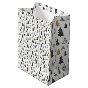 Minimalistische kerstverpakking medium cadeauzakje