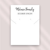Minimalistische Kettingen oorbel sieraden display Visitekaartje