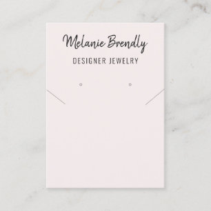 Minimalistische Kettingen oorbel sieraden display Visitekaartje