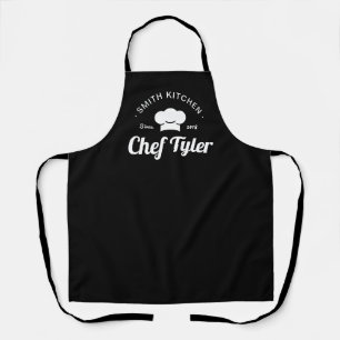 Minimalistische Keuken Typografie Chef Naam Famili Schort