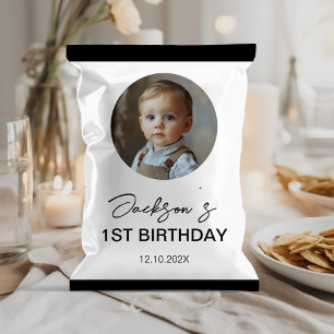 Minimalistische Kids Verjaardag Chip Bag Wrapper Flyer