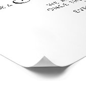 Minimalistische 'Kies een stoel, niet een kant' Hu Poster (Hoek)