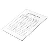 Minimalistische kilometerstand notitieblok (Schuin)