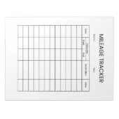 Minimalistische kilometerstand notitieblok (Voorkant)