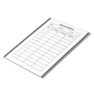 Minimalistische kilometerstanden notitieblok