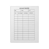 Minimalistische kilometerstanden notitieblok (Linkerzijde)
