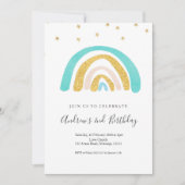 Minimalistische Kind regenboogdag voor jongen Kaart (Voorkant)