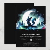 Minimalistische Kinder kattenverjaardag Kaart (Voorkant / Achterkant)