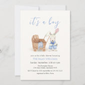 Minimalistische kinderkamer wandelwagen konijn jon kaart (Voorkant)