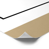 Minimalistische Klasse Aardetoon 3 Maaltijden per Poster (Hoek)