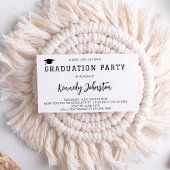 Minimalistische klasse van 2025 afstudeerfeest Afs Informatiekaartje