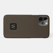 Minimalistische klassiek monogram iPhone hoesje (Achterkant (horizontaal))