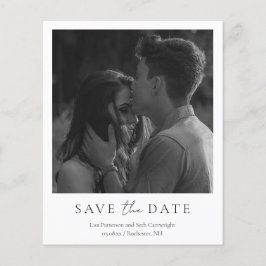 Minimalistische Klassieke Budget Bruiloft Save the