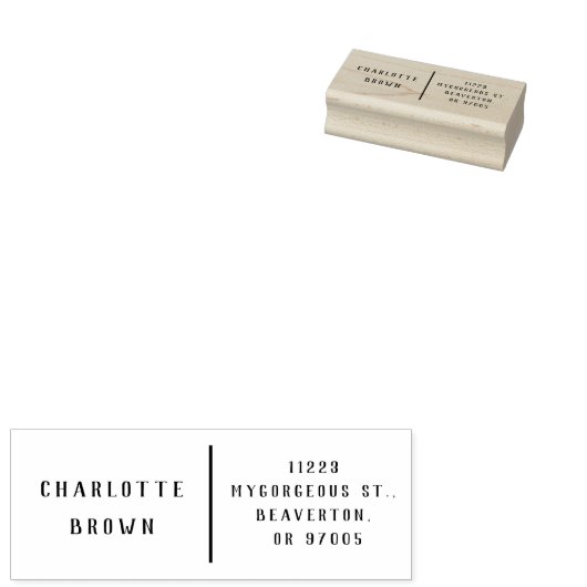 Minimalistische Klassieke Eenvoudige Aangepaste Re Rubberstempel (Gestempeld)