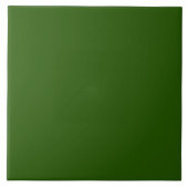 Minimalistische, klassieke, groene, vaste kleur #2 tegeltje (Voorkant)