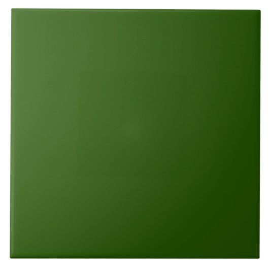 Minimalistische, klassieke, groene, vaste kleur #2 tegeltje (Voorkant)