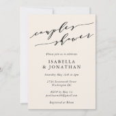 Minimalistische klassieke Ivory Cream Couples Douc Kaart (Voorkant)