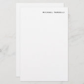 Minimalistische Klassieke Professional Briefpapier (Voorkant / Achterkant)
