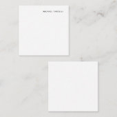 Minimalistische klassieke professional notitiekaartje (Voorkant / Achterkant)