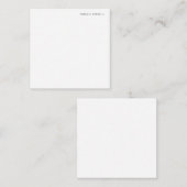 Minimalistische klassieke professional notitiekaartje (Voorkant / Achterkant)