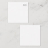 Minimalistische klassieke professional notitiekaartje (Voorkant / Achterkant)