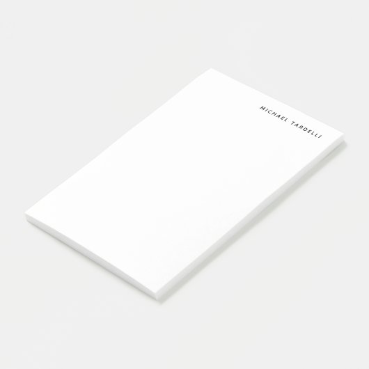 Minimalistische klassieke professional post-it® notes (Schuin)