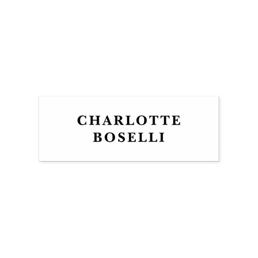 Minimalistische Klassieke Professional Zelfinktende Stempel (Design)