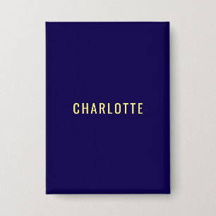 Minimalistische Klassieke Professionele Blauwe Kle Button
